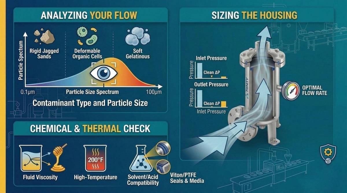 Industrial Filtration Sizing Workflow