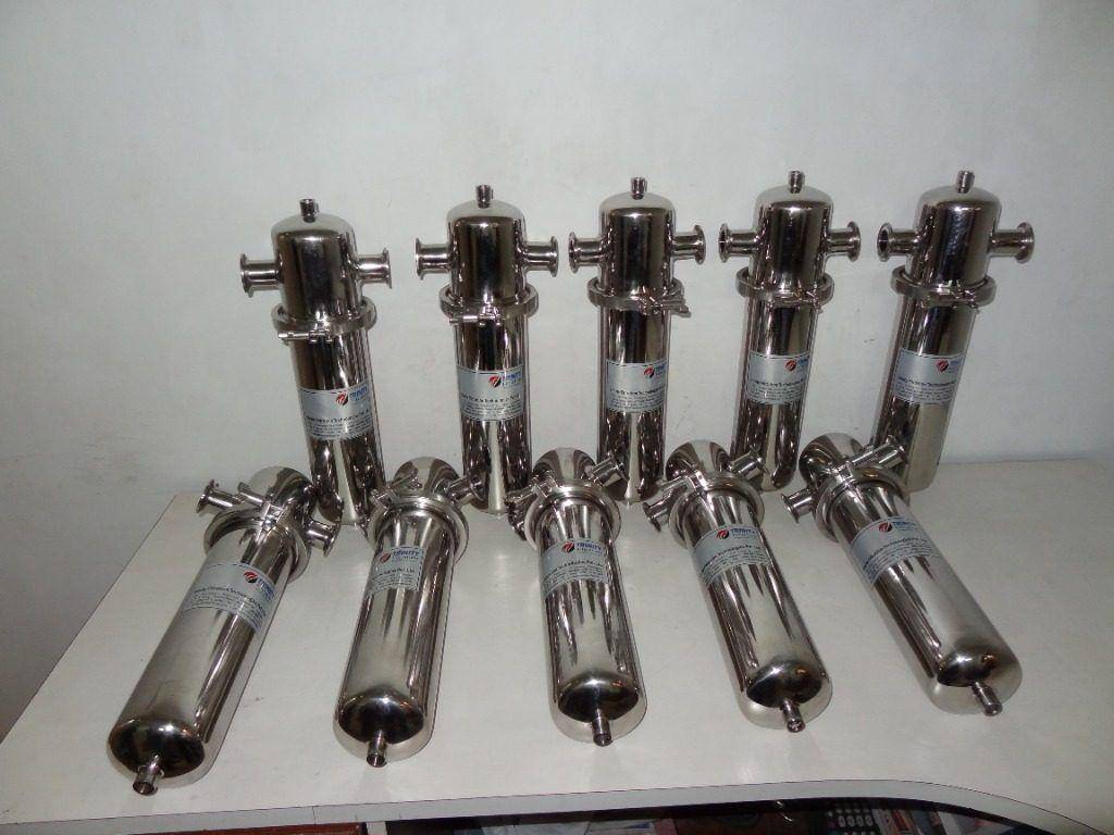 Dual Bowl Filter Housing Sanitary SS